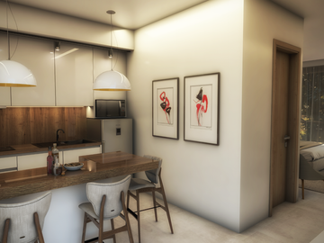 DEPARTAMENTO EN VENTA EN PLAYA DEL CARMEN AMUEBLADO Y EQUIPADO 36M2
