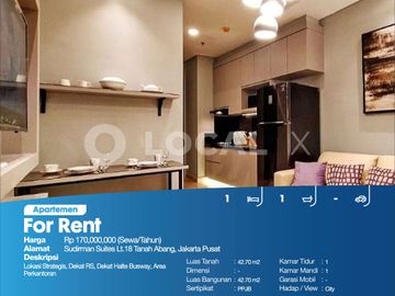 Apartemen Sudirman Suites Lt.18 Tanah Abang, Jakarta Pusat