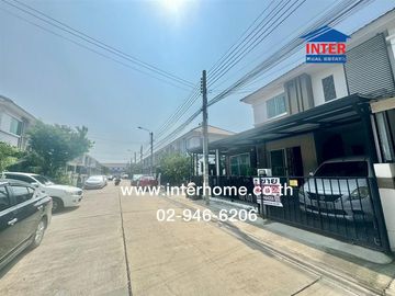 2-storey townhouse, 26.6 sq.w., Pruksa Village 82, Pracha Uthit-Rama 2, Rama 2 Road, Pracha Uthit Road, Phra Samut Chedi, Samut Prakan