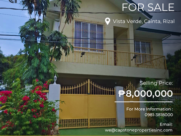 For Sale: House and Lot in Vista Verde, Cainta, Rizal