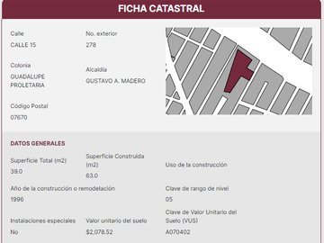 Departamento en Venta Guadalupe Proletaria Gustavo A Madero CDMX