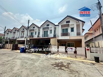 2-storey townhouse, 30.9 sq.w., Buntharik Lam Luk Ka Village, Khlong 4, near Lat Sawai Market, Rangsit-Nakhon Nayok Road, Phra Ong Chao Sai Road, Khlo