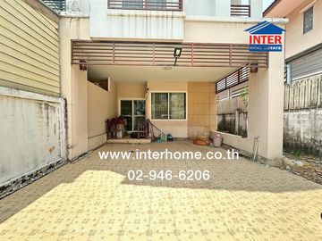 2-storey townhouse, 30.9 sq.w., Buntharik Lam Luk Ka Village, Khlong 4, near Lat Sawai Market, Rangsit-Nakhon Nayok Road, Phra Ong Chao Sai Road, Khlo