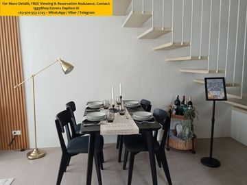 Available For Ownership: Foreigners Can Fully Own! RFO 3-Bedroom w/2-T&B & Carport 2-Storey Townhouse in Elevé Homes Tagaytay – Big Savings & Free Fee