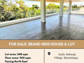 FOR SALE Brand new House & Lot located in Ayala Alabang Village, Muntinlupa City