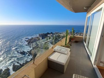 Espectacular departamento con linda vista al mar , 4 D , 3 B , 2 E  ,ubicado Costa de Montemar