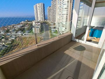 Espectacular departamento con linda vista al mar , 4 D , 3 B , 2 E  ,ubicado Costa de Montemar