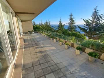 Espectacular departamento con linda vista al mar , 4 D , 3 B , 2 E  ,ubicado Costa de Montemar