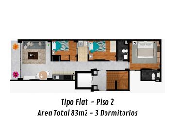 Se vende Departamento en San Juan de Miraflores de ESTRENO 80m2
