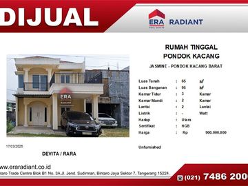eraradiant.id | Rumah Dijual Pondok Kacang Barat Tangsel