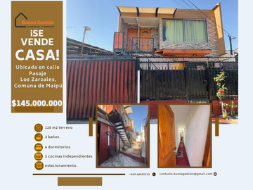 VENDE Casa en Maipú de 6 dormitorios