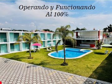VENTA DE HOTEL EN COCOYOC FUNCIONANDO AL 100%