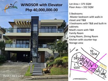 RFO: Windsor House and Lot with Elevator at The Perch, Antipolo City