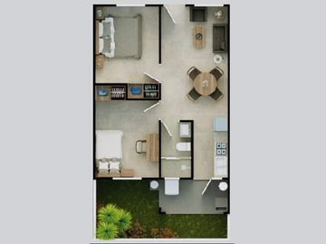 Departamento de 2 Recamaras en Venta en Playa del Carmen