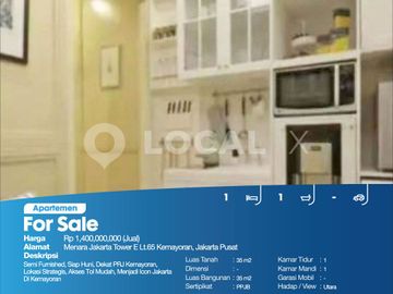 Apartemen Menara Jakarta Tower E Lt.65 Kemayoran, Jakarta Pusat