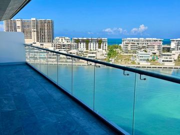 ÚNICO DEPARTAMENTO CON LA MEJOR VISTA DE SHARK TOWER, LADO FRONTAL AL MAR Y CANALES, PRECIO DE OPORTUNIDAD
