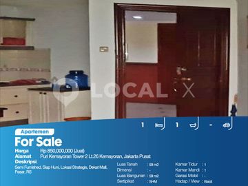 Apartemen Puri Kemayoran Tower 2 Lt.26 Kemayoran, Jakarta Pusat