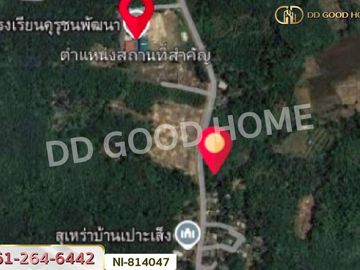 NI-814047 Po Seng land, 3 rai 50 sq w, Yala, near the big market at Sam Yaek Ban Niang