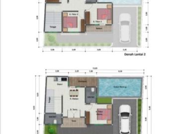DIJUAL RUMAH 2 LANTAI DENGAN KOLAM RENANG DI GODEAN