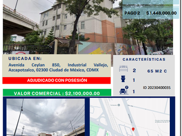 Departamento en remate  venta en Azcapotzalco