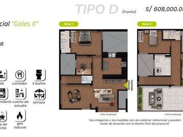 Venta Departamento en San Juan de Miraflores ZONA B, 3 Dormitorios, Estudio y Cochera en CONSTRUCCION. Entrega 2025.