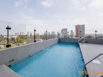 Departamento Semi Nuevo, Moderno y muy bien ubicado al lado del Metro en el corazón de Ñuñoa