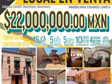Local en Venta en Zona Centro de Querétaro