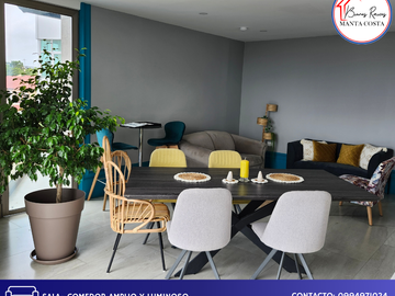 Departamento en venta con espectaculares vistas en Manta, muy cerca de Plaza La Quadra