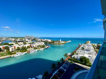 Departamento en venta, en la torre mas exclusiva de Puerto Cancun, SLS HARBOUR, con vistas inigualables