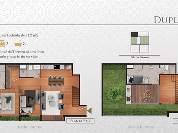 Dúplex y Flat departamentos en venta - San isidro - Los Halcones desde los $175000