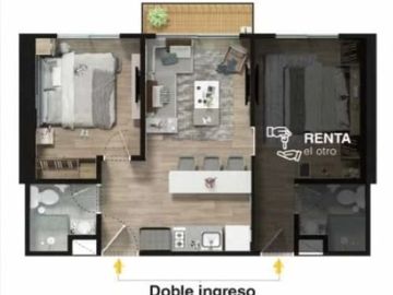 Vendo Apartamento 42 m2. Edificio Alcalá 134. Nuevo. Entrega para finales del 2.025.