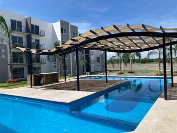 VENTA DE DEPARTAMENTO EN RESIDENCIAL CON ALBERCA EN YAUTEPEC, MORELOS.