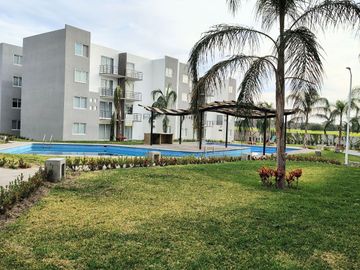 VENTA DE DEPARTAMENTO EN RESIDENCIAL CON ALBERCA EN YAUTEPEC, MORELOS.