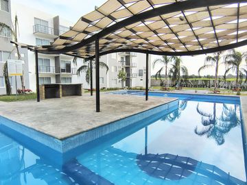 VENTA DE DEPARTAMENTO EN RESIDENCIAL CON ALBERCA EN YAUTEPEC, MORELOS.