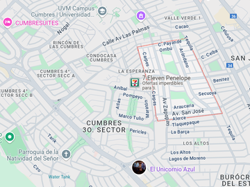 Casa D UNA SOLA PLANTA n venta Los Cedros abajo de Cumbres 3er Sector, a 30m de esquina, a 2 cuadras de parque, a 1.3km (4 min) de Paseo de los Leones