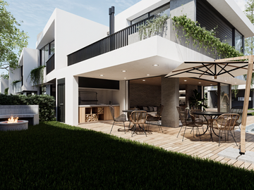 Casa de venta en Tumbaco sector Santa Rosa, 3 dorms, jardin independiente, fácil acceso a la Ruta Viva