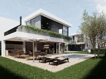 Casa de venta en Tumbaco sector Santa Rosa, 3 dorms, jardin independiente, fácil acceso a la Ruta Viva