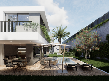 Casa de venta en Tumbaco sector Santa Rosa, 3 dorms, jardin independiente, fácil acceso a la Ruta Viva