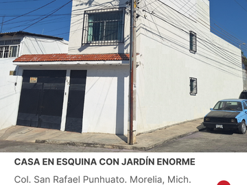 COL. SAN RAFAEL. EN ESQUINA. HERMOSA CASA