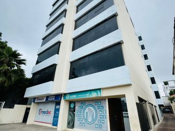 Venta de departamento de 2 habitaciones amoblado frente a Playa El Murciélago en Manta.