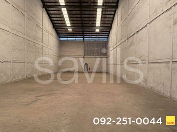 Warehouse for rent 432 - 2,000 sq.m. close to BTS Samrong and MRT Sri Thepa Samutprakan