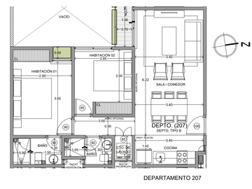 Departamento en Venta 2 recámaras Portales Norte