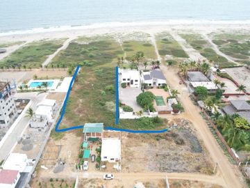 VILLAMIL PLAYAS VENDO 1462 MTS2 DE TERRENO FRENTE AL MAR