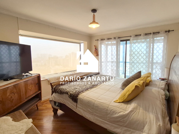 Departamento penthouse en venta en sector oriente plan de Viña del mar, vista panorámica.