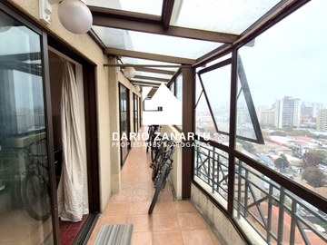 Departamento penthouse en venta en sector oriente plan de Viña del mar, vista panorámica.