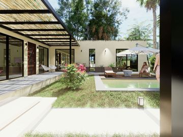 Casa con alberca privada ecológica en venta El Ramonal, Cancún