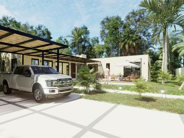Casa con alberca privada ecológica en venta El Ramonal, Cancún
