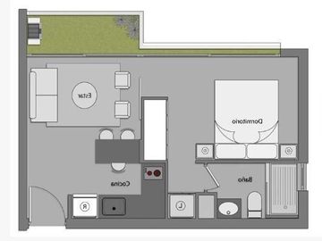 Se vende departamento UF. 2.060  sector A. Vespucio/ Las Torres