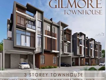 Pre-selling 3-Storey Gated Modern Townhouse in San Juan near New Manila and LRT-2 Gilmore Station