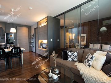 Condominium in the heart of Rayong city, quiet atmosphere, with full amenities (large room)